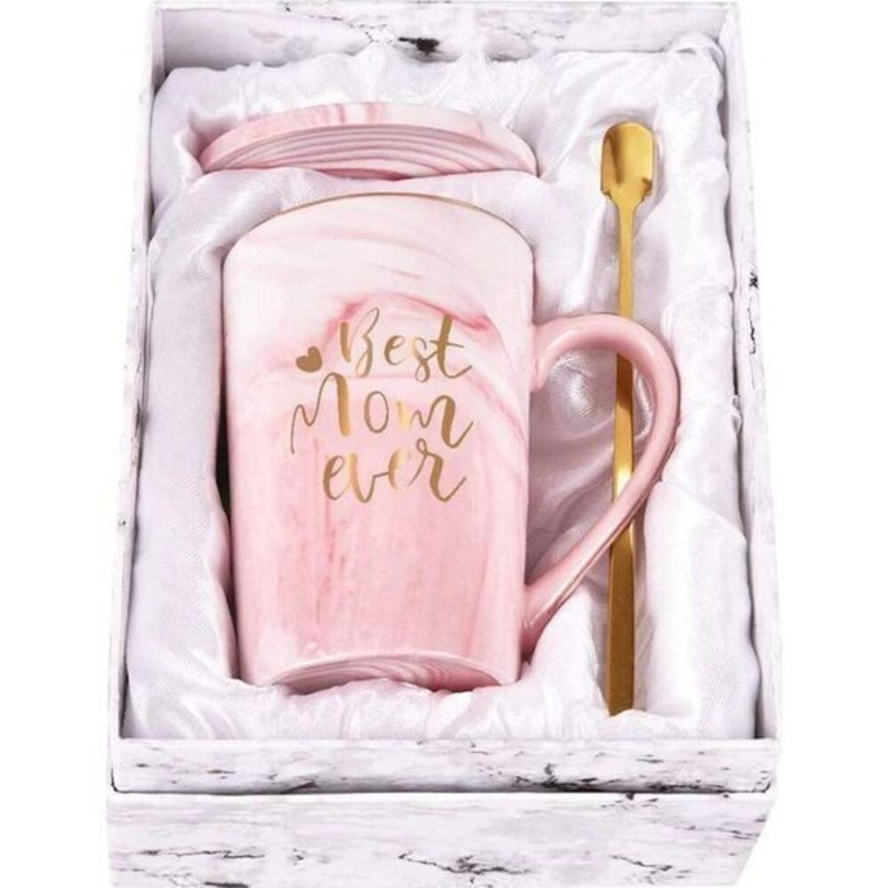 Best Mom‎ Ever Birthday Mothers Day Gifts Coffee Mug Cup Present Pink Wi…